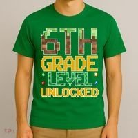 Back To School 6th Grade Gamer T-Shirt thumb 3