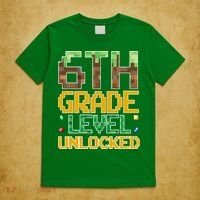 Back To School 6th Grade Gamer T-Shirt thumb 5