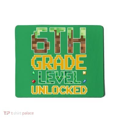 Back To School 6th Grade Gamer Mousepad