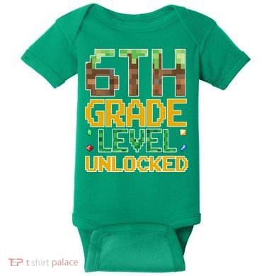 Back To School 6th Grade Gamer Baby Bodysuit