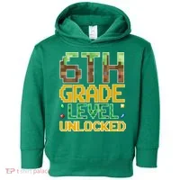 Back To School 6th Grade Gamer Toddler Hoodie thumb 0