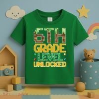 Back To School 6th Grade Gamer Toddler T-Shirt thumb 3