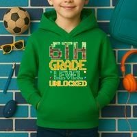 Back To School 6th Grade Gamer Kids Hoodie thumb 2