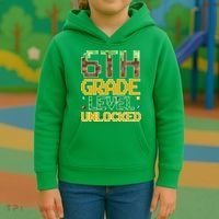 Back To School 6th Grade Gamer Kids Hoodie thumb 3