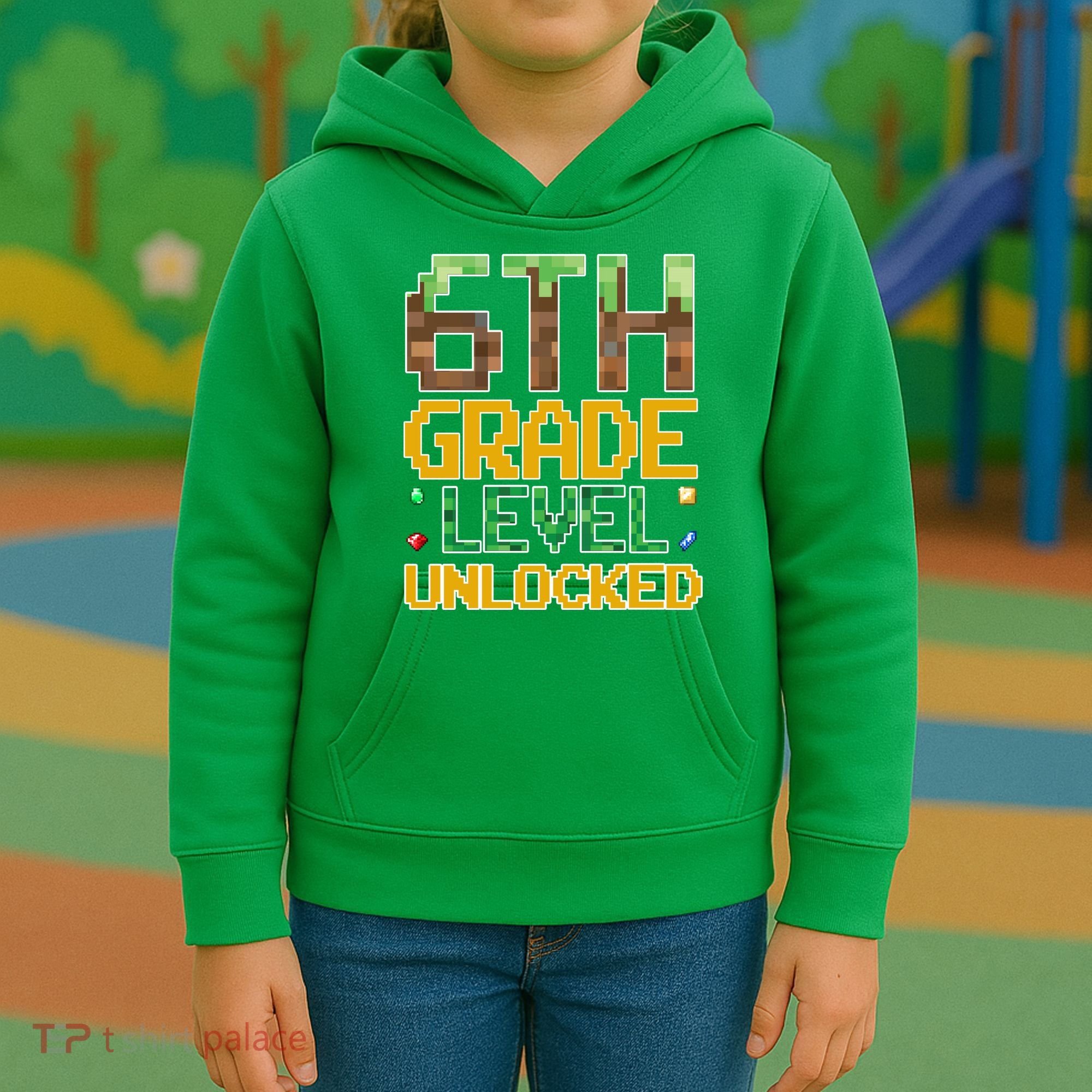 Back To School 6th Grade Gamer Kids Hoodie