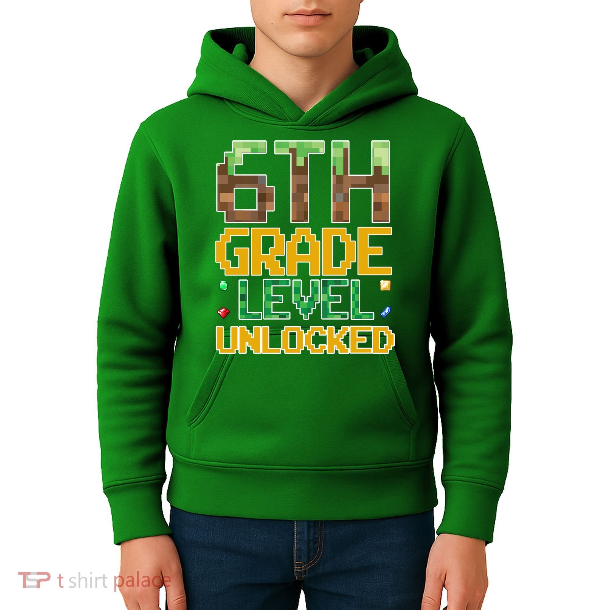 Back To School 6th Grade Gamer Kids Hoodie
