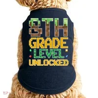 Back To School 8th Grade Gamer Doggie Tank thumb 0