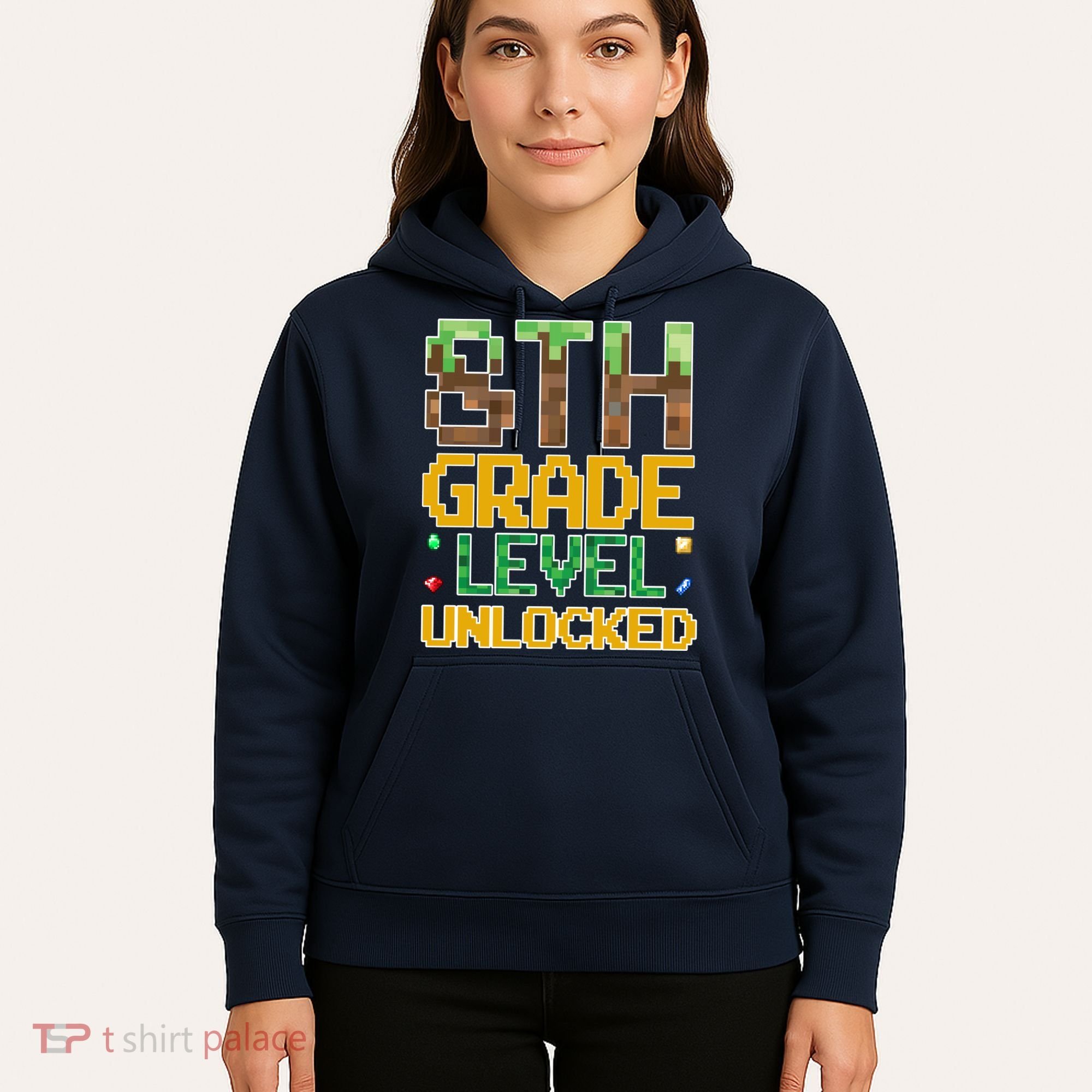 Back To School 8th Grade Gamer Hoodie