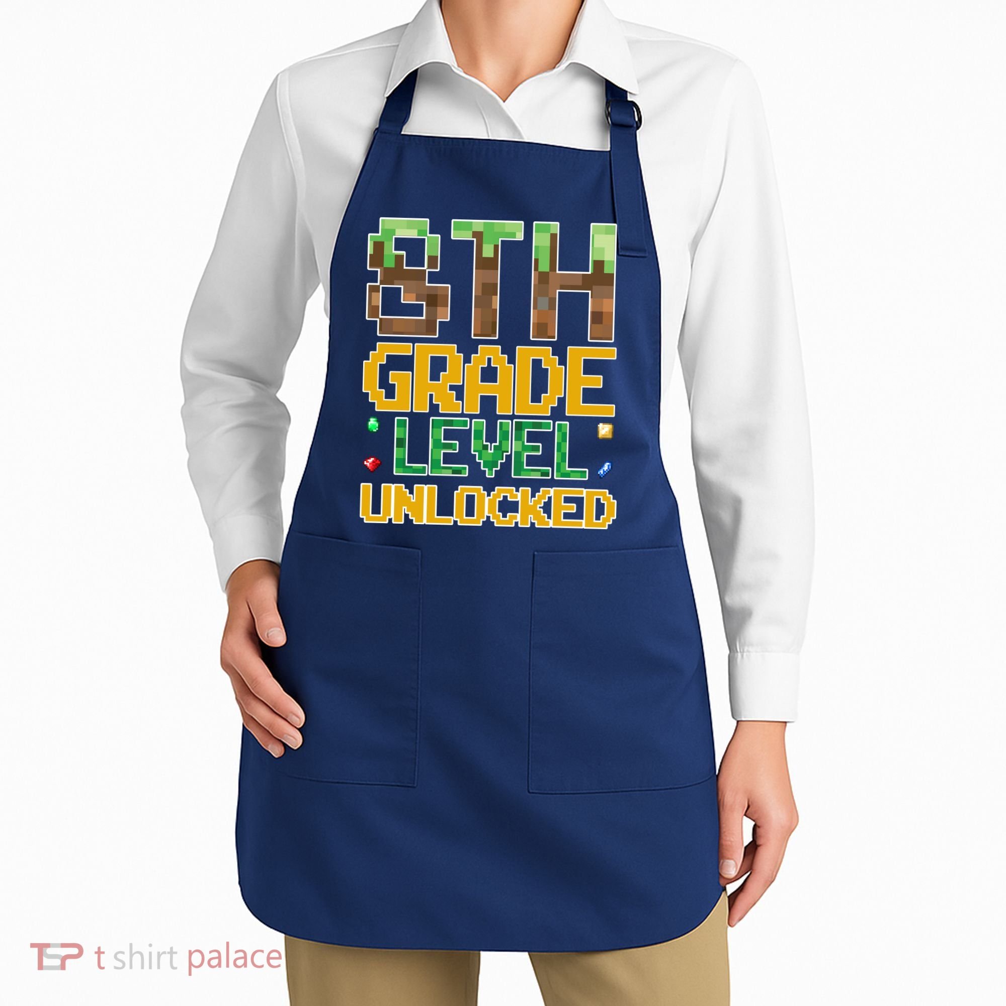 Back To School 8th Grade Gamer Apron