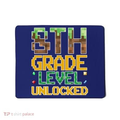 Back To School 8th Grade Gamer Mousepad