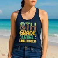 Back To School 8th Grade Gamer Women's Tank Top thumb 2