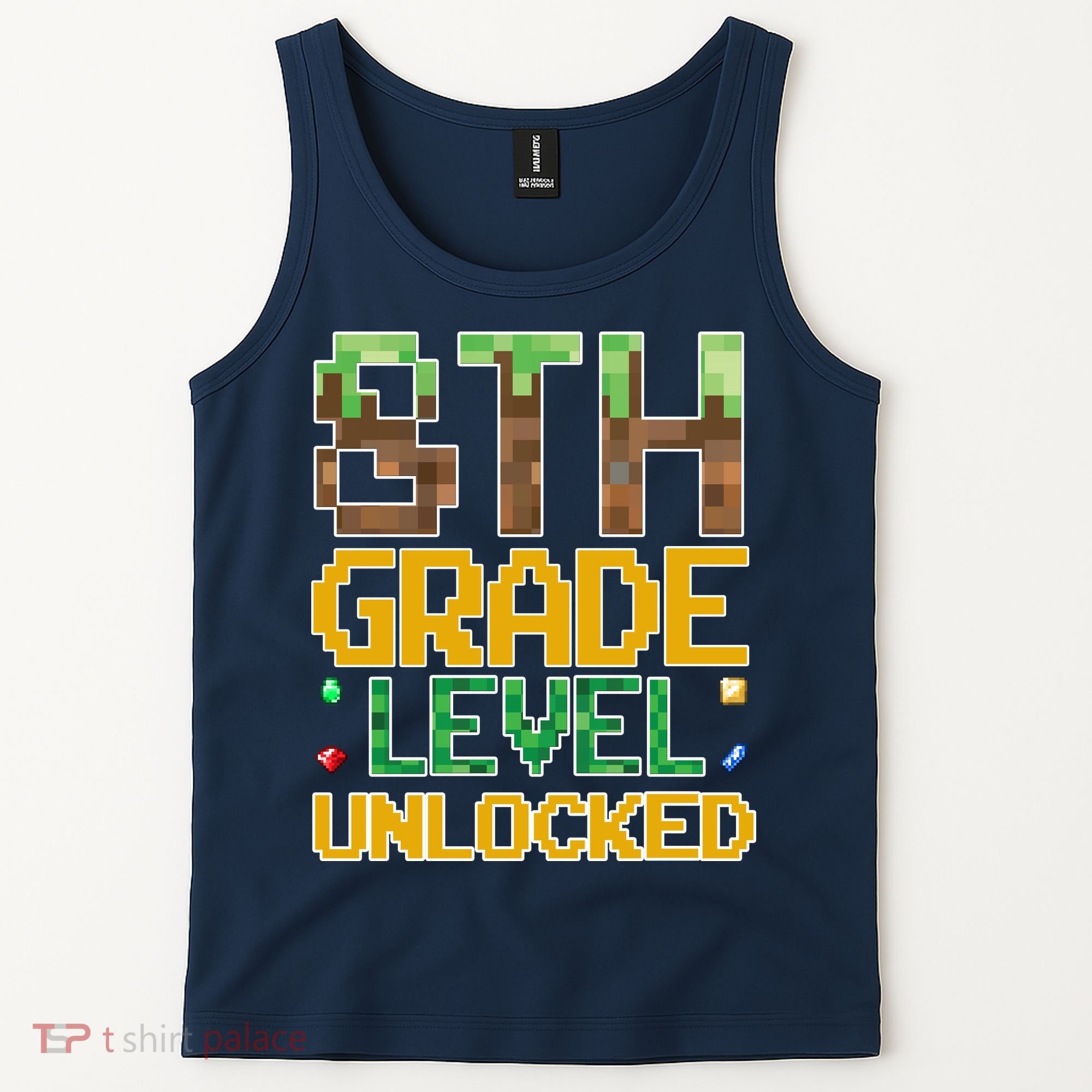 Back To School 8th Grade Gamer Tank Top