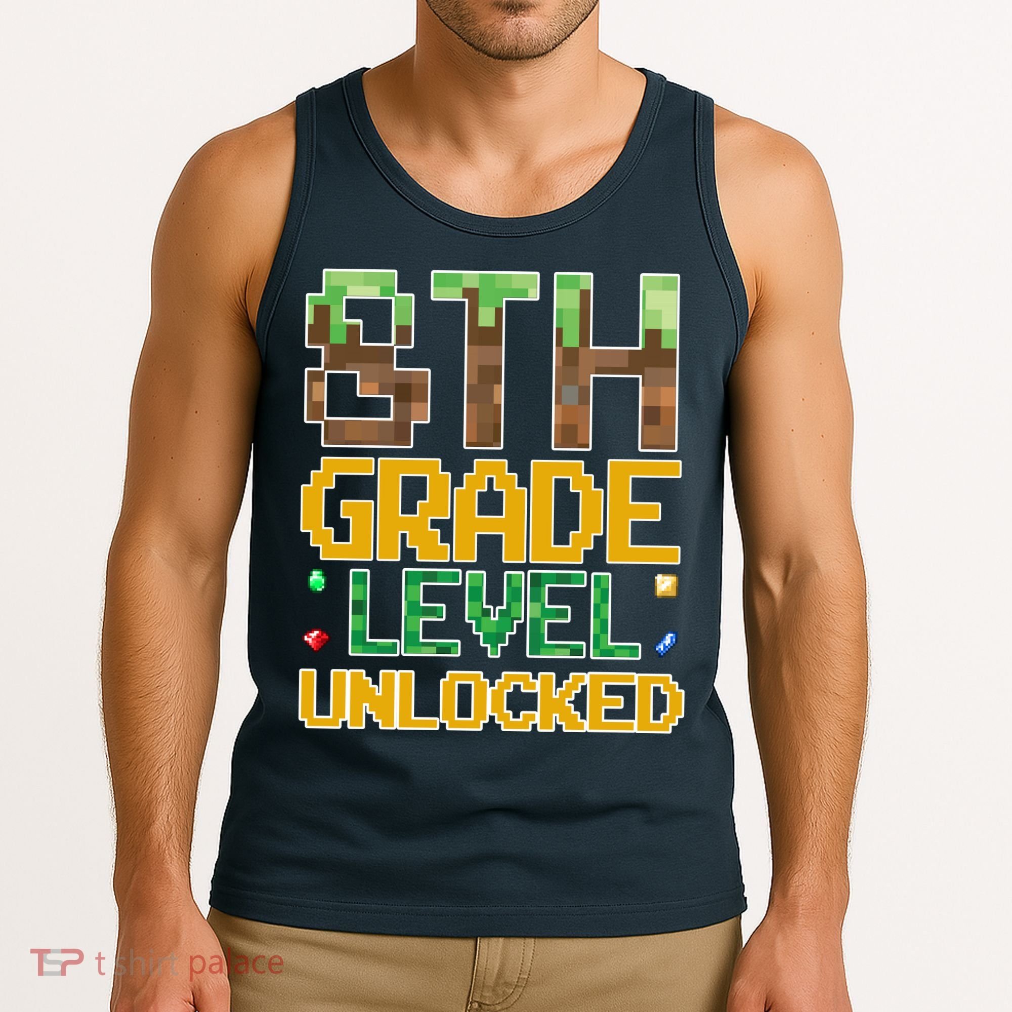 Back To School 8th Grade Gamer Tank Top