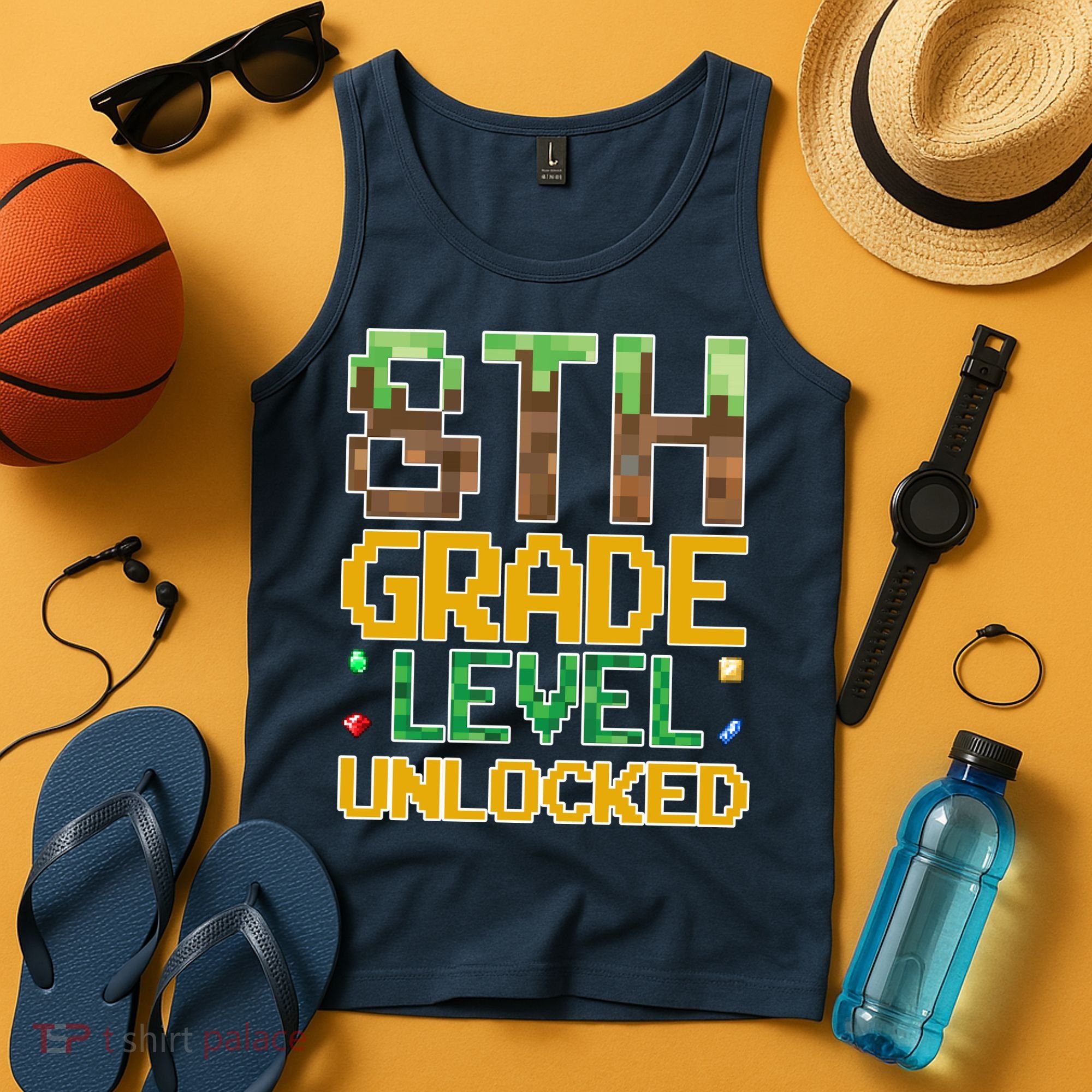 Back To School 8th Grade Gamer Tank Top