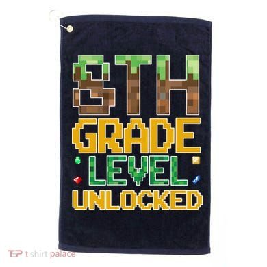 Back To School 8th Grade Gamer Golf Towel