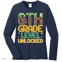 Back To School 8th Grade Gamer Women's Long Sleeve Shirt thumb 0