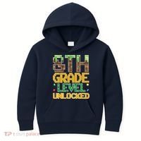 Back To School 8th Grade Gamer Kids Hoodie thumb 0