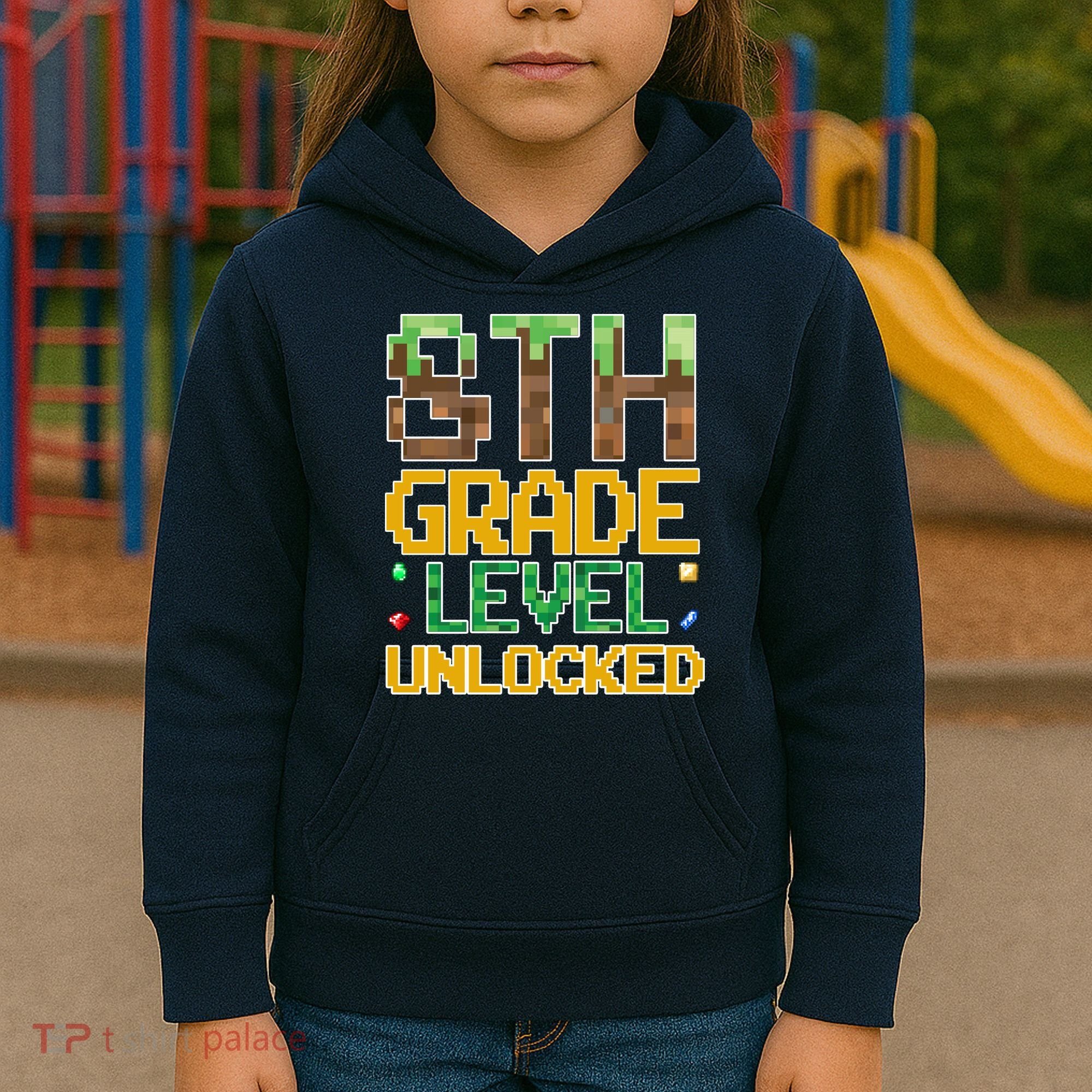 Back To School 8th Grade Gamer Kids Hoodie