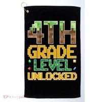 Back To School 4th Grade Gamer Golf Towel thumb 0
