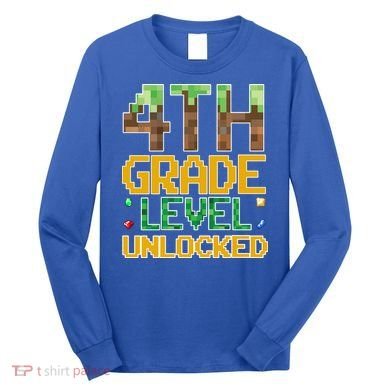 Back To School 4th Grade Gamer Long Sleeve Shirt