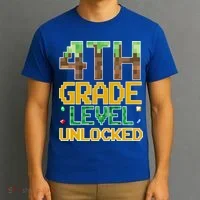 Back To School 4th Grade Gamer T-Shirt thumb 3