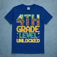 Back To School 4th Grade Gamer T-Shirt thumb 5