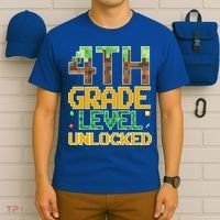 Back To School 4th Grade Gamer T-Shirt thumb 6