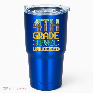 Back To School 4th Grade Gamer Tumbler