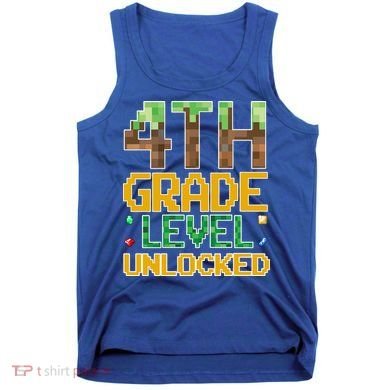 Back To School 4th Grade Gamer Tank Top