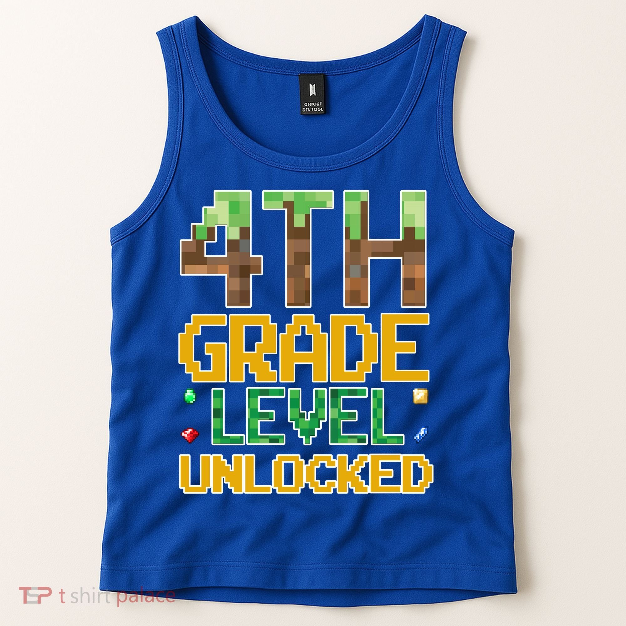 Back To School 4th Grade Gamer Tank Top