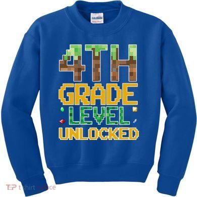 Back To School 4th Grade Gamer Kids Sweatshirt