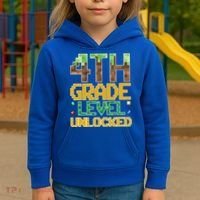 Back To School 4th Grade Gamer Kids Hoodie thumb 3
