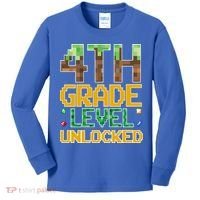 Back To School 4th Grade Gamer Kids Long Sleeve Shirt thumb 0