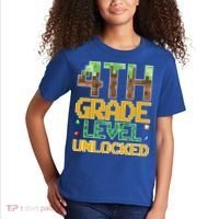 Back To School 4th Grade Gamer Kids T-Shirt thumb 2