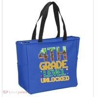 Back To School 4th Grade Gamer Tote Bag thumb 2