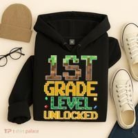 Back To School 1st Grade Gamer First Day Hoodie thumb 4