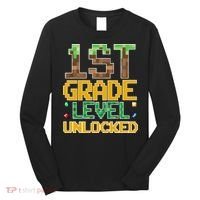 Back To School 1st Grade Gamer First Day Long Sleeve Shirt thumb 0
