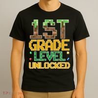 Back To School 1st Grade Gamer First Day T-Shirt thumb 3