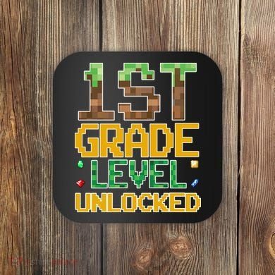 Back To School 1st Grade Gamer First Day Coaster