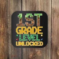 Back To School 1st Grade Gamer First Day Coaster thumb 0