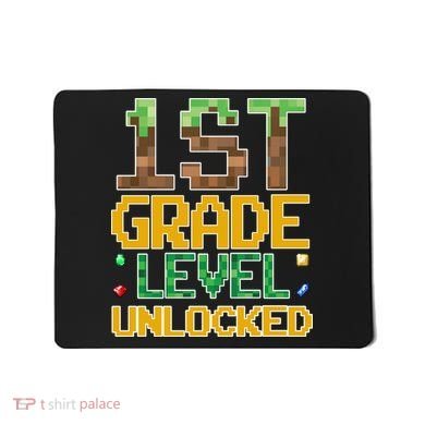 Back To School 1st Grade Gamer First Day Mousepad
