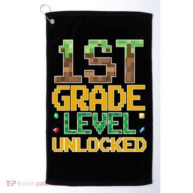Back To School 1st Grade Gamer First Day Golf Towel