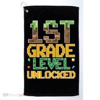 Back To School 1st Grade Gamer First Day Golf Towel thumb 0