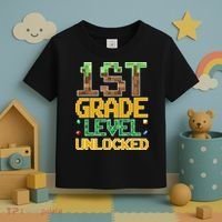 Back To School 1st Grade Gamer First Day Toddler T-Shirt thumb 3