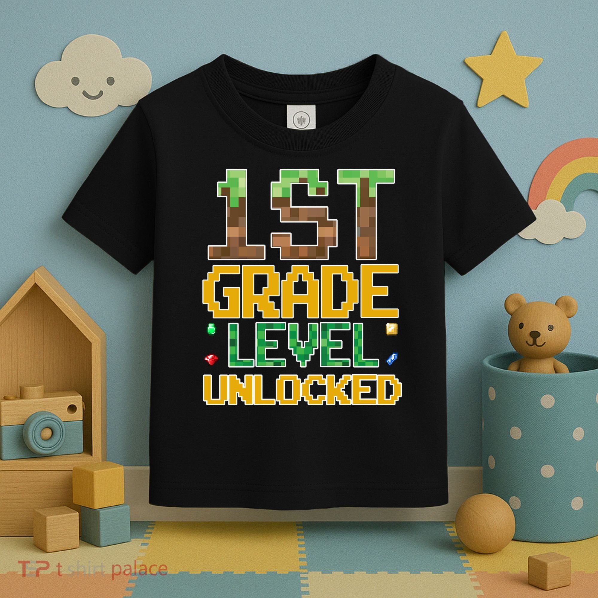 Back To School 1st Grade Gamer First Day Toddler T-Shirt
