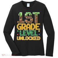 Back To School 1st Grade Gamer First Day Women's Long Sleeve Shirt thumb 0