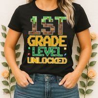 Back To School 1st Grade Gamer First Day Women's T-Shirt thumb 2