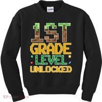 Back To School 1st Grade Gamer First Day Kids Sweatshirt thumb 0