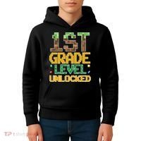 Back To School 1st Grade Gamer First Day Kids Hoodie thumb 4