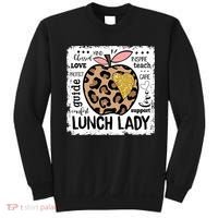 Back To School Teach Love Inspire Lunch Lady Sweatshirt thumb 0
